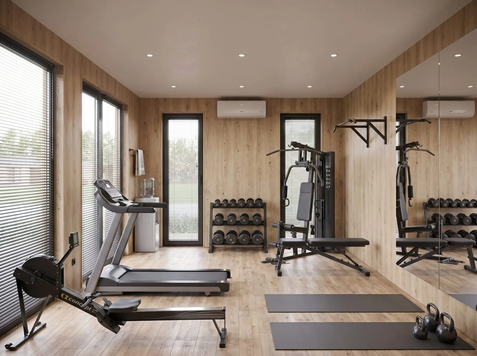 Fitnesseinheit als modulare Erweiterung einer Tectum Anlage