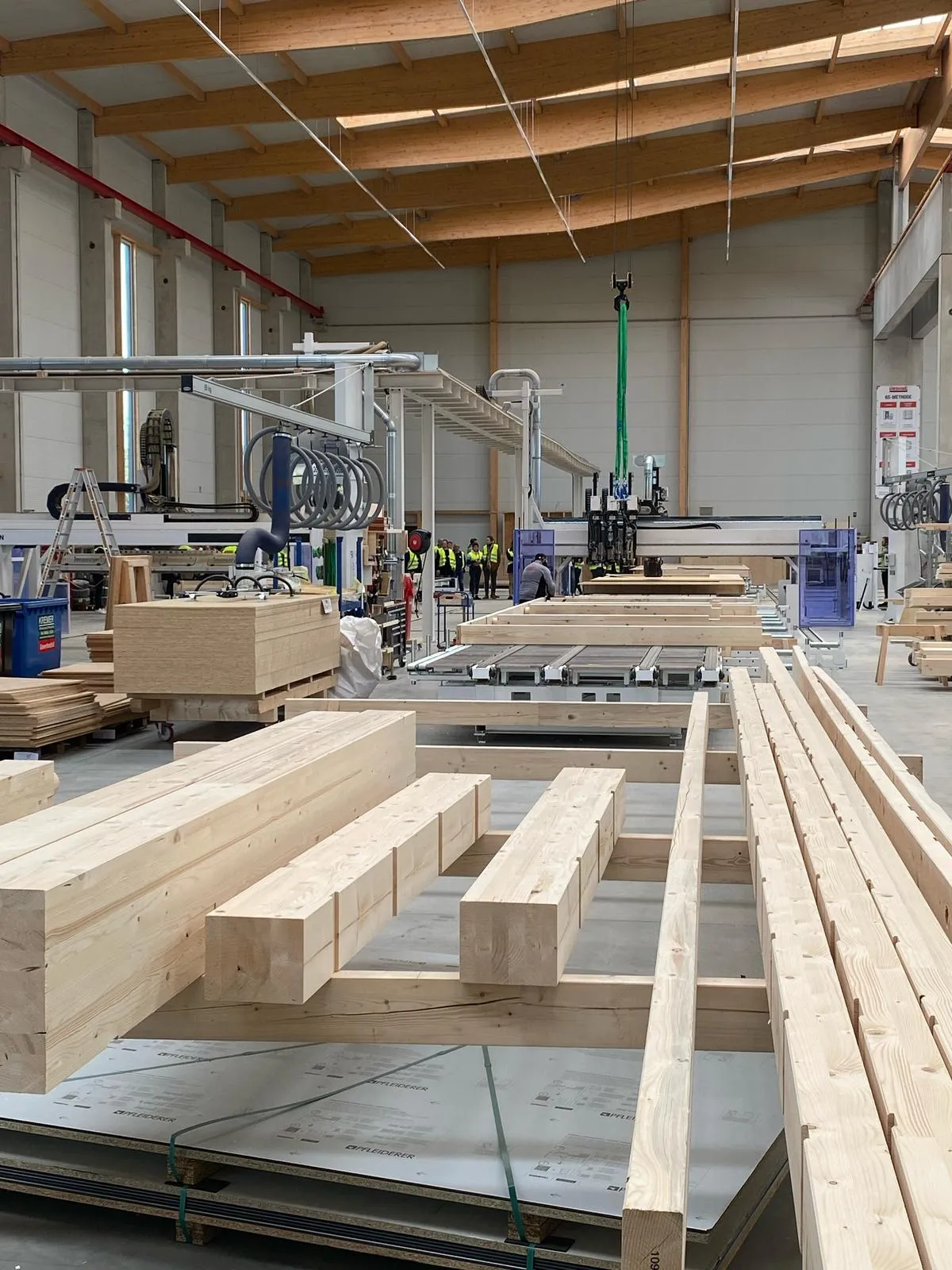 CNC-Fertigung der Modulhäuser im Tectum Werk